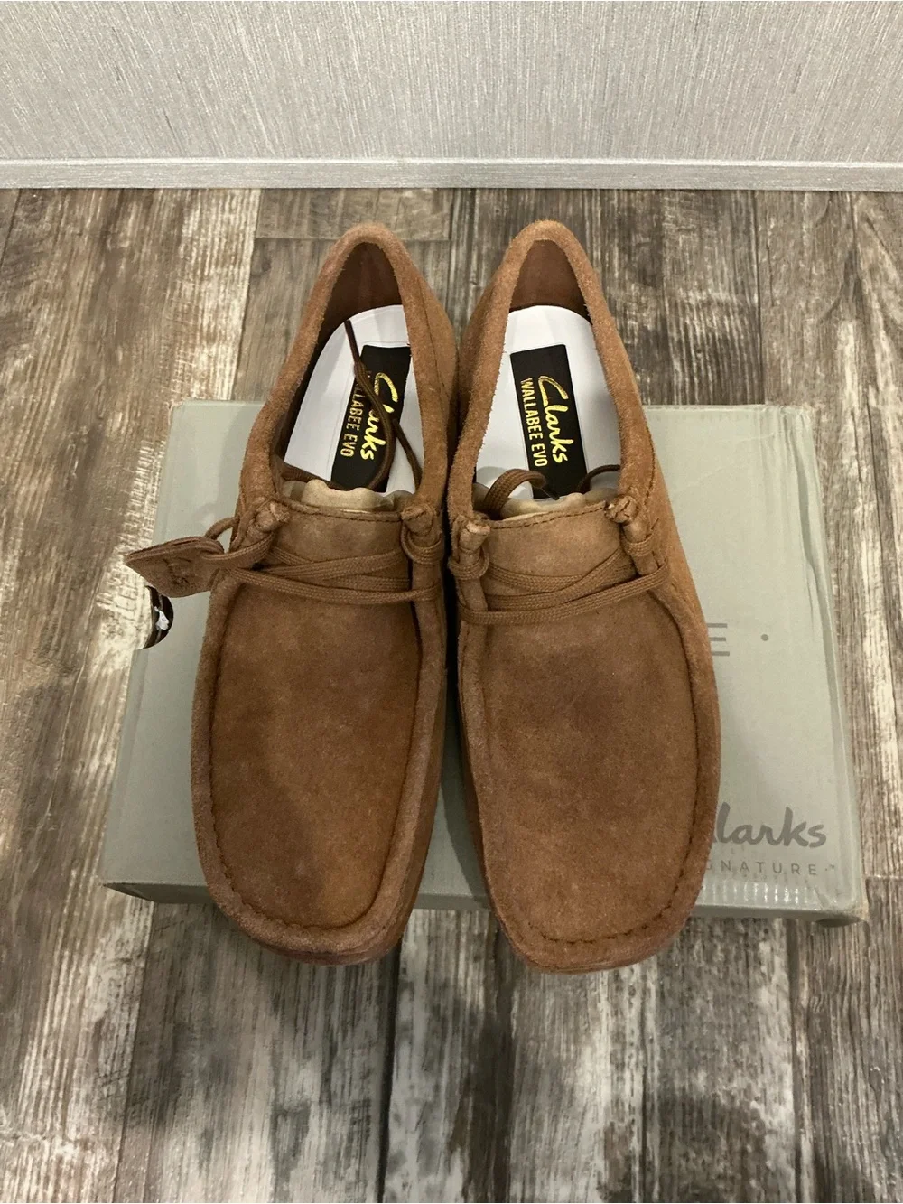 Clarks Men's Brown Suede Wallabee-Style Slip-On Loafer Size 8